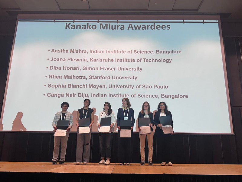 Receiving award